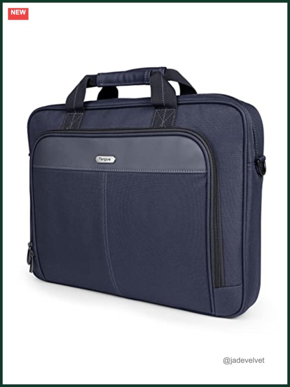 Targus 15-16 Inch Classic Slim Laptop Briefcase - Durable Polyester Messenger